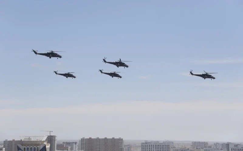 Kazakh combat pilots preparing for air show ahead of Victory Day parade