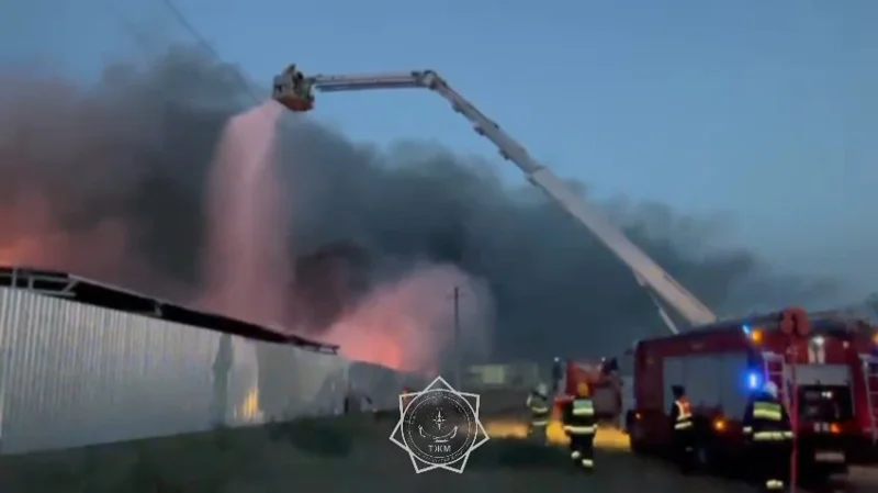 Пожар в цехе потушили в Талдыкоргане