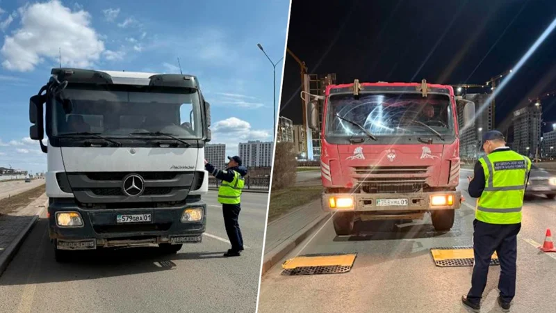 В Астане усиливают контроль за движением тяжеловесного транспорта