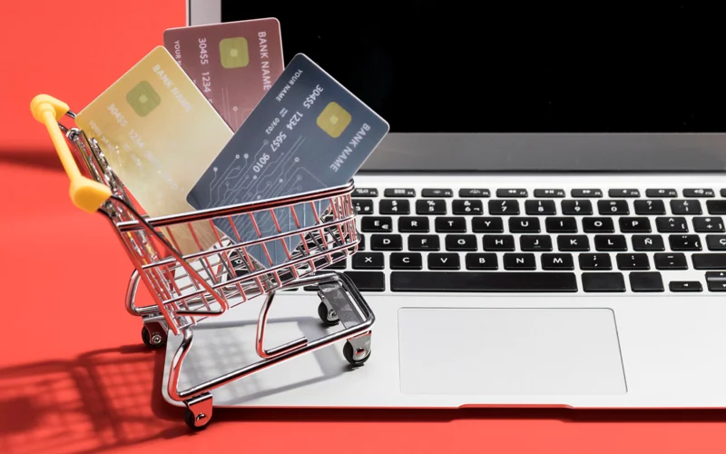 Online shopping, cards, trade
