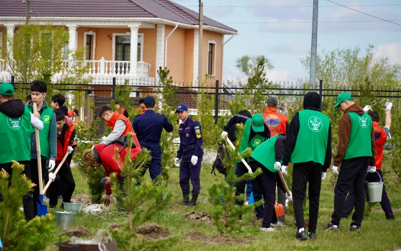 Зелёный тренд: Кокшетау поддержал акцию «Таза Қазақстан»