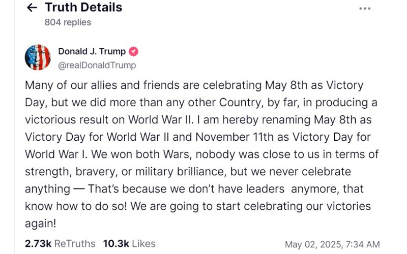 Donald Trump's post Donald Trump's post