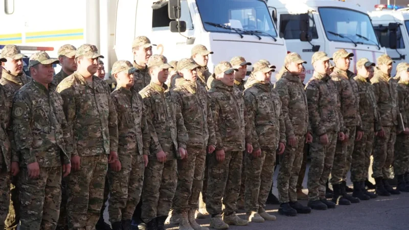 Akmola rescuers return after helping combat floods in N Kazakhstan