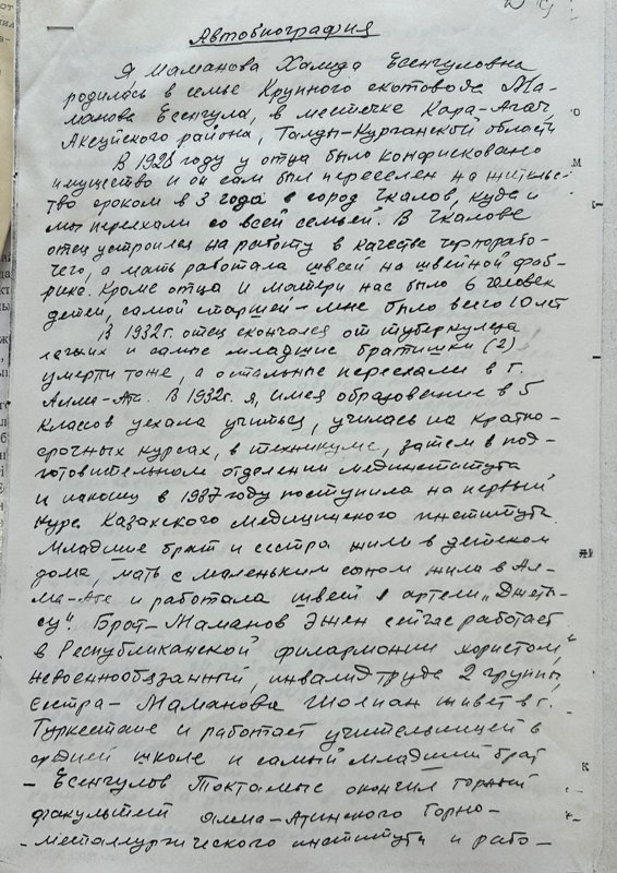 Халида Маманова өмірбаяны а