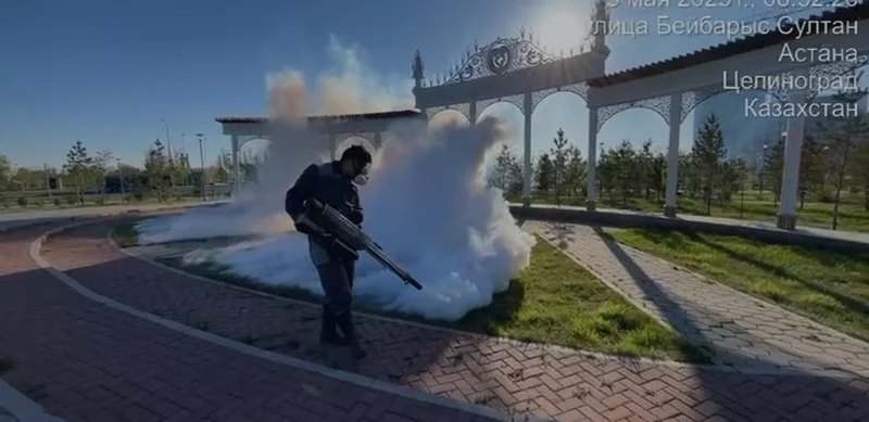 Как в Астане борются с комарами, мошками и грызунами