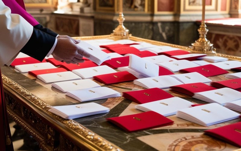 Pope is elected by secret ballot Pope, ballot, Vatican, conclave