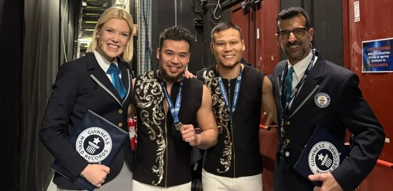 Almaty circus duo breaks world record, joins Guinness Book
