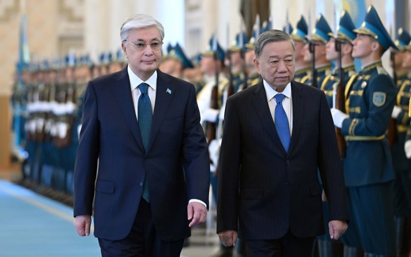 Қасым-Жомарт Тоқаев Ақордада То Ламды қарсы алды Вьетнам