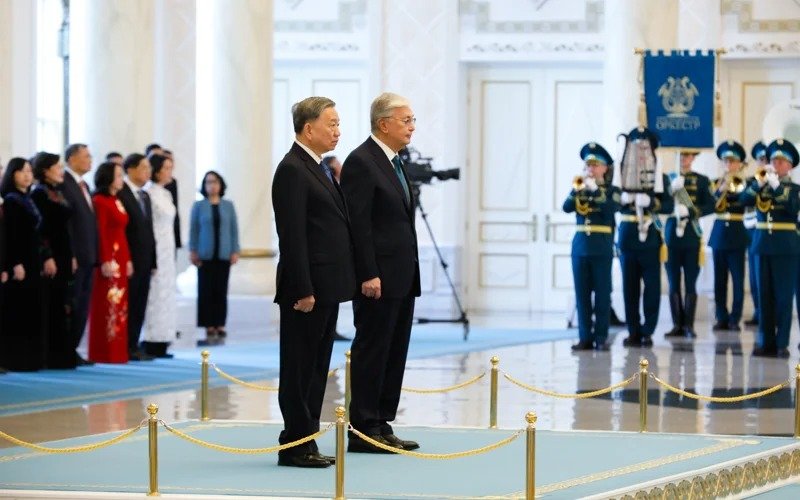 General Secretary of Central Committee of Vietnam’s Communist Party Tô Lâm arrives at Akorda Vietnam