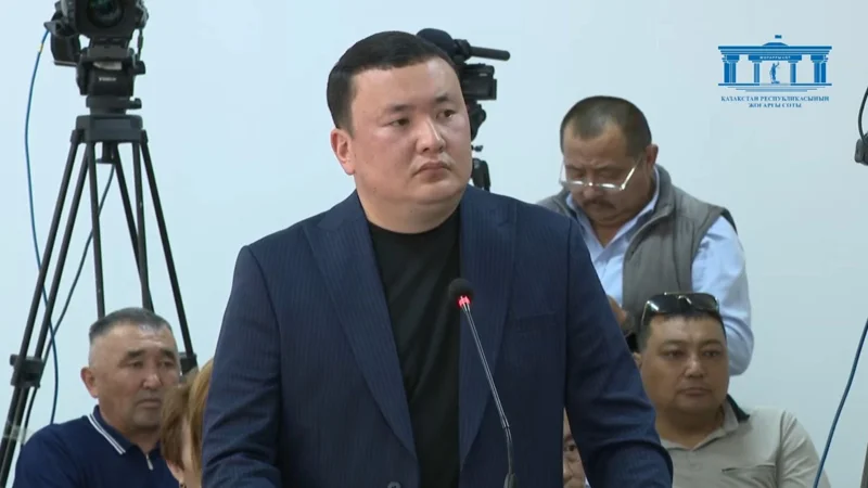 Сотта Талғардың Криминалдық полиция бөлімінің бастығы куәлік берді