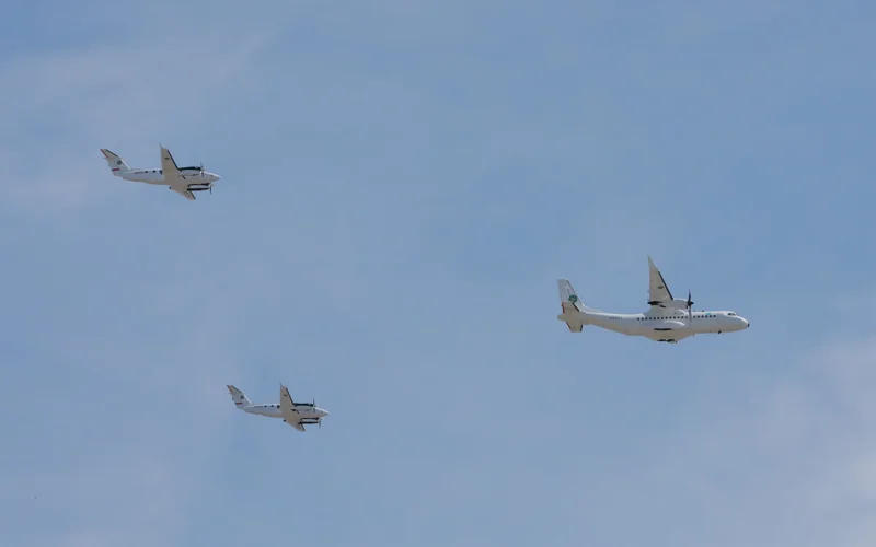 В небе над Астаной: какую авиатехнику показали на военном параде ко Дню Победы