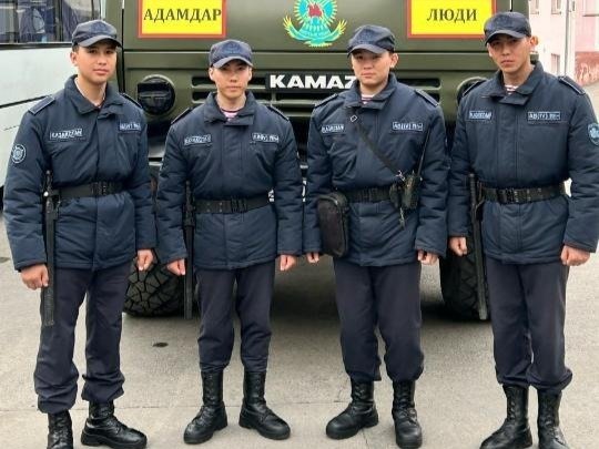 военнослужащие Национальной гвардии МВД РК р