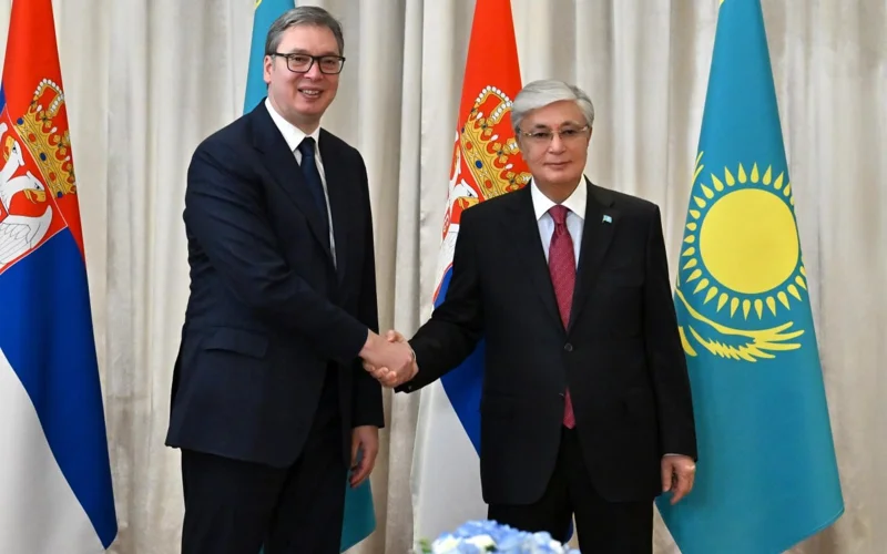 Президент Казахстана провел переговоры с Президентом Сербии Александром Вучичем