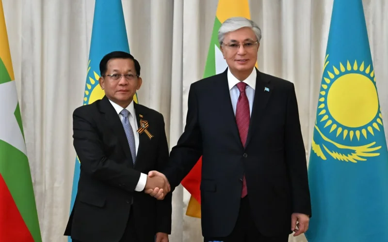 ҚР Президенти Қасим-Жомарт Тоқаев Мьянма Бош вазири Мин Аун Хлайн билан учрашди