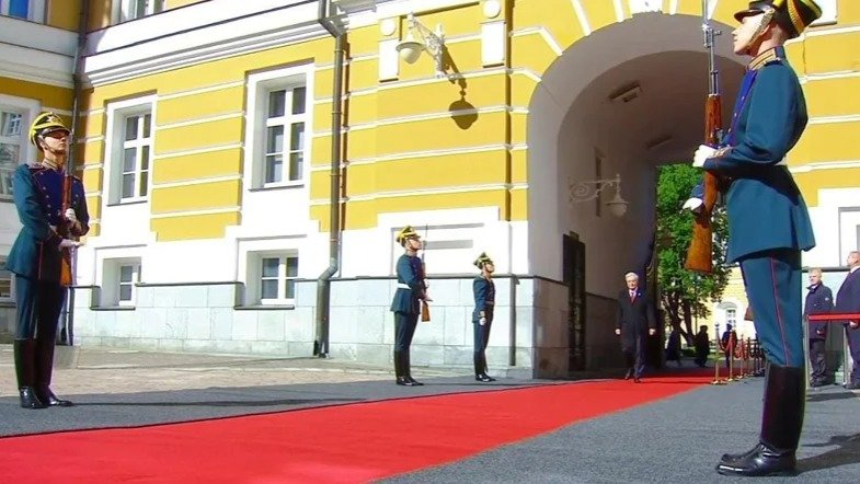 President Kassym-Jomart Tokayev arrives at Kremlin