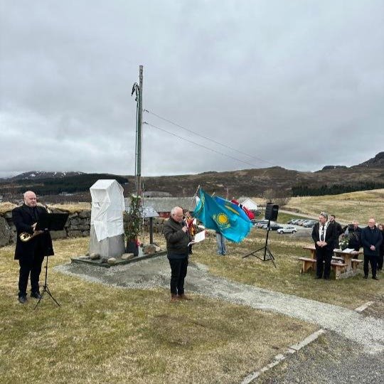 A memorial to Kazakhstani soldier unveiled in Norway Kazakhstan