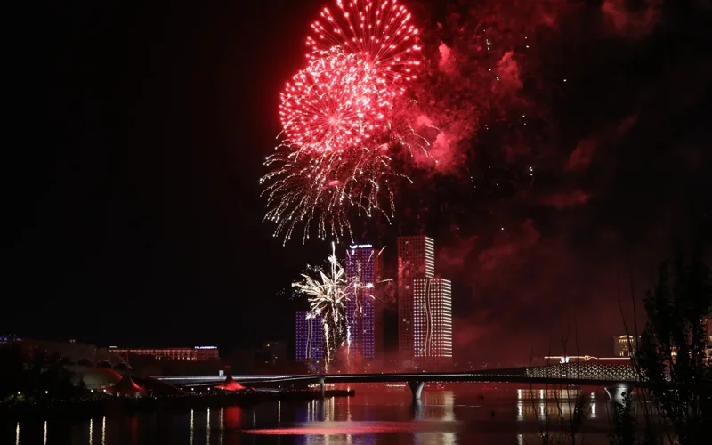 Astana celebrates 80th Victory anniversary with spectacular fireworks show