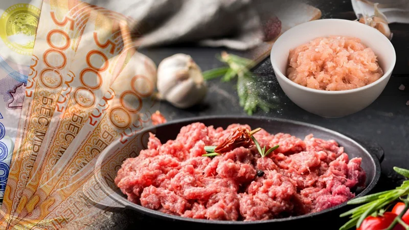 Сколько стоит мясной фарш в разных регионах Казахстана