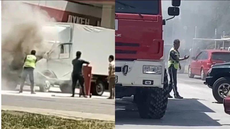 Almaty oblysynda patrýldik polıtseı janarmaı beketindegi jarylystyń aldyn aldy