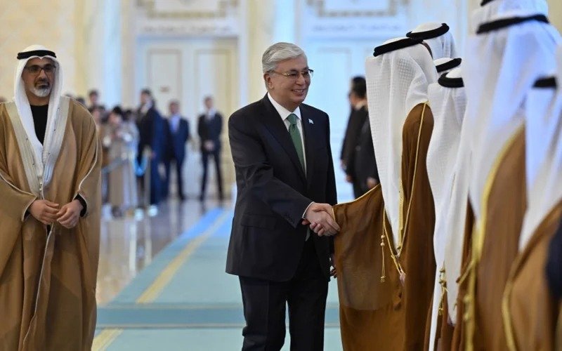 President President Tokayev hosts welcome ceremony for Crown Prince of Abu Dhabi at Akorda