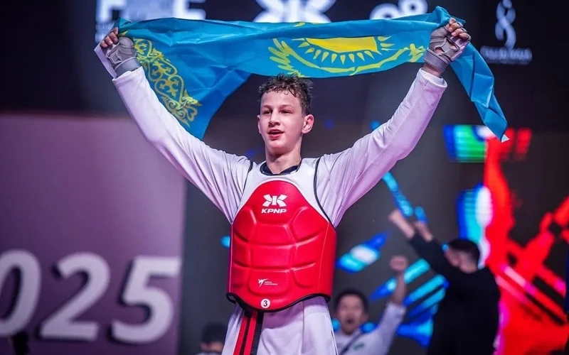 Kazakhstani athlete collects gold at 2025 World Taekwondo Cadet Championships in UAE