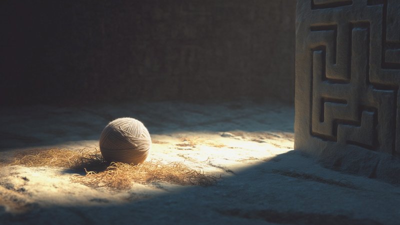 Ball of thread Clew, bottom, ball of thread