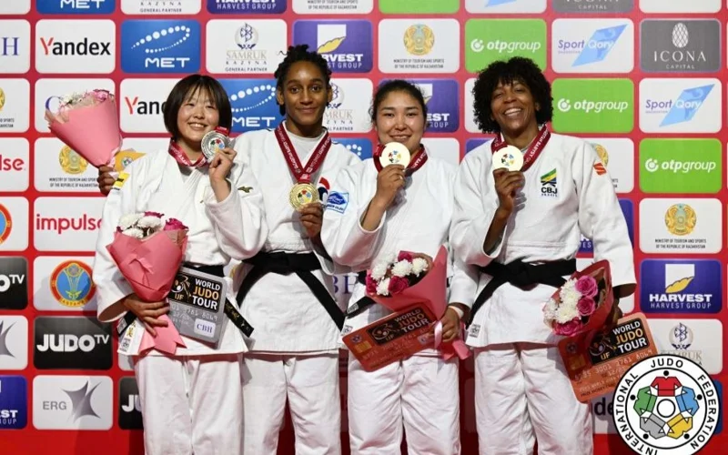 Mongolian Judokas Win Three Medals at the Qazaqstan Barysy Grand Slam