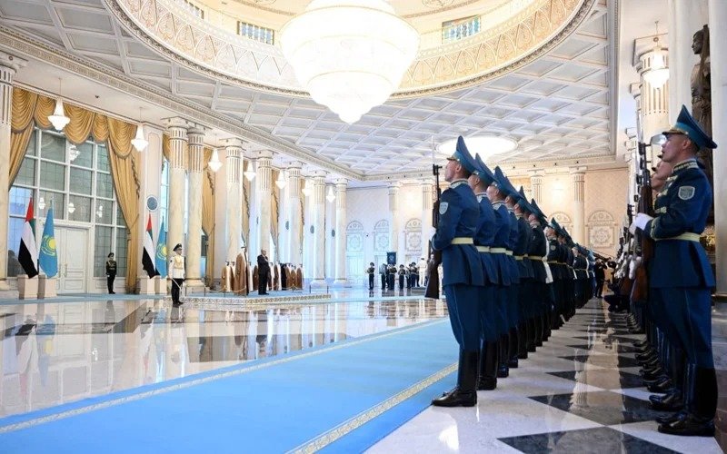 President President Tokayev hosts welcome ceremony for Crown Prince of Abu Dhabi at Akorda