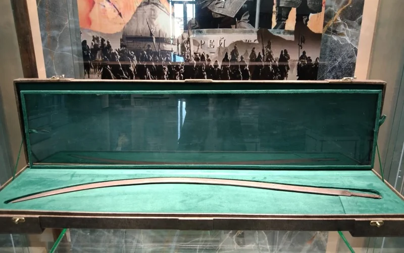 Қазалыға Жанқожа батырдың Кенесары хан сыйлаған қылышы әкелінді 