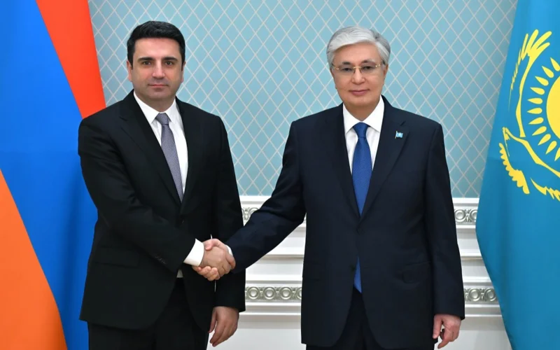 Memleket basshysy Armenııa Ulttyq jınalysynyń tóraǵasy Alen Sımonıandy qabyldady