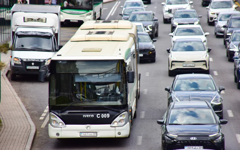 дорога, пробки, автомобиль, автобус, жол, көлік