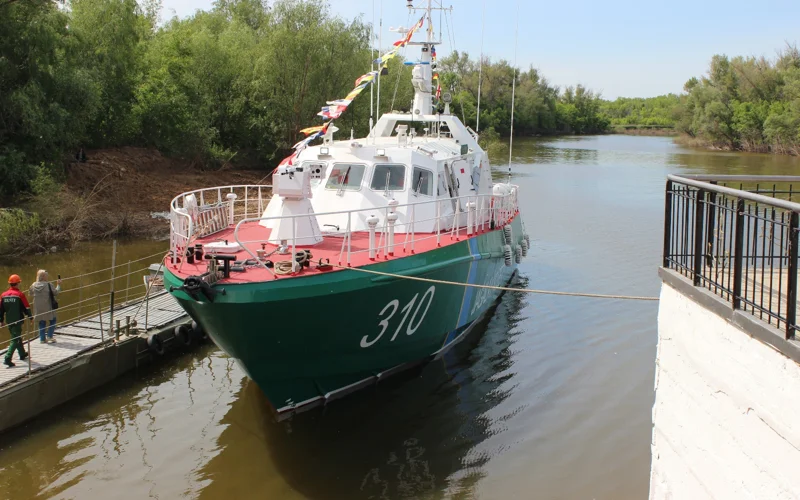 В Уральске спустили на воду новый сторожевой корабль «Семей»