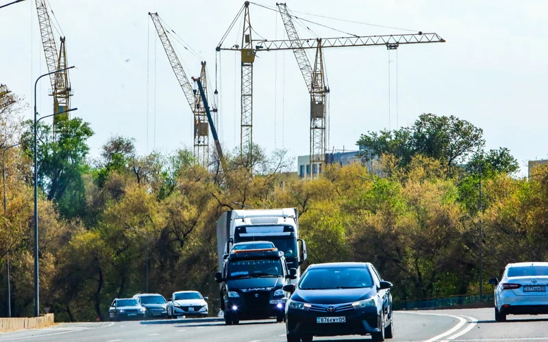 дорога, трасса, автомобили, көлік, строительство, құрылыс