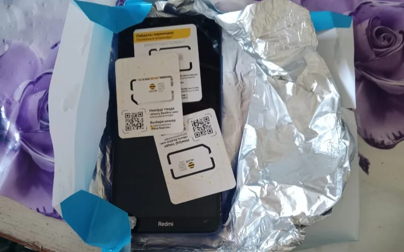 Pavlodarda uıaly telefondy shokolad qaǵazyna orap kolonııaǵa kirgizbek bolǵan