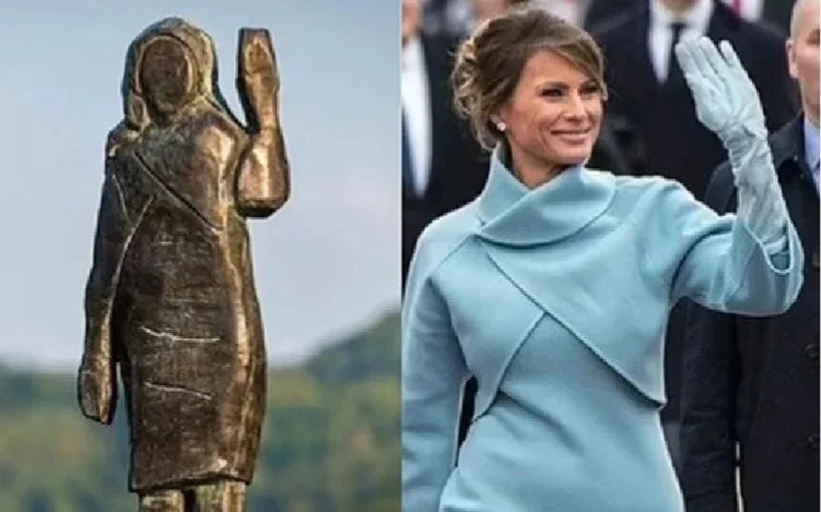Мелания Трамптың Словениядағы қола мүсінін ұрлап кетті