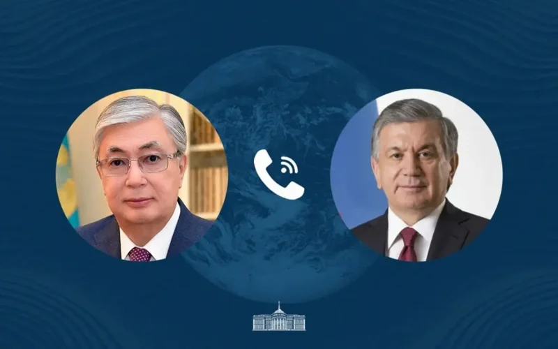 Kazakh President holds phone talks with Uzbek counterpart