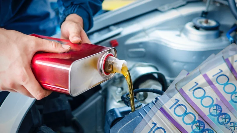 Сколько стоит замена автомобильного масла в городах Казахстана