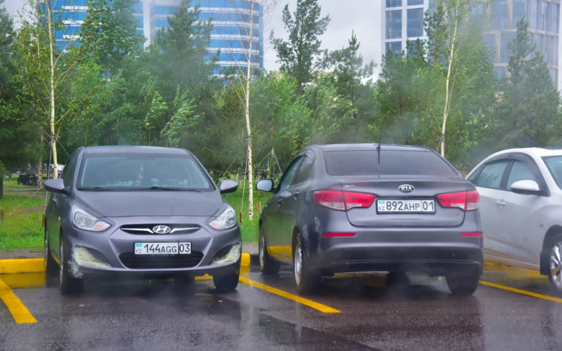 парковка, автомобили, көлік