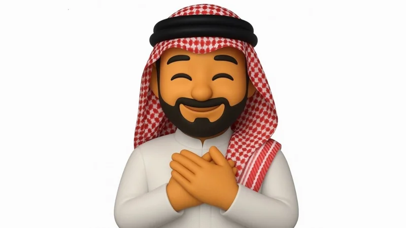 Саудовский инженер превратил жест наследного принца в вирусный эмодзи