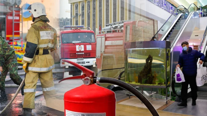 173 пожара произошло с начала года на территории объектов торговли в Казахстане