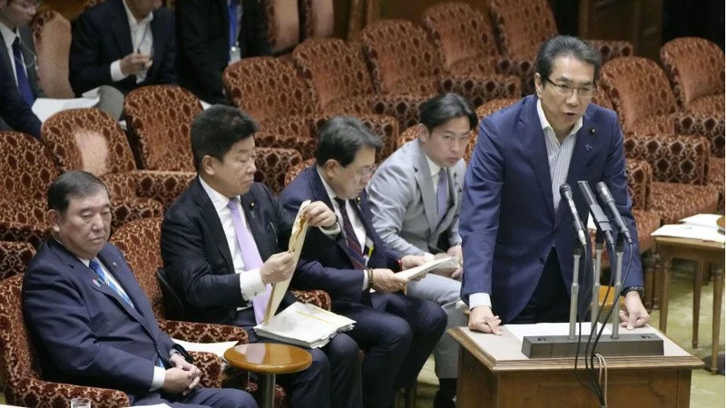 Farm minister Taku Eto