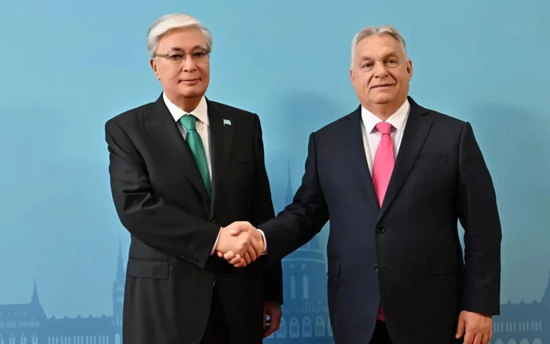 President Tokayev arrives at Vаrkert Bazar pavilion for informal OTS summit in Budapest