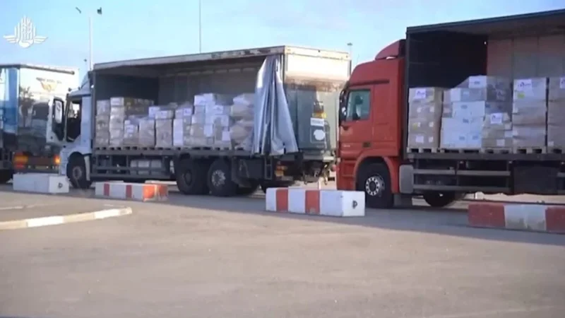 Газа секторына гуманитарлық жүк тиелген 190-нан астам жүк көлігі келді 