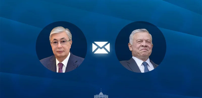 Kazakh President congratulates Jordan on Independence Day
