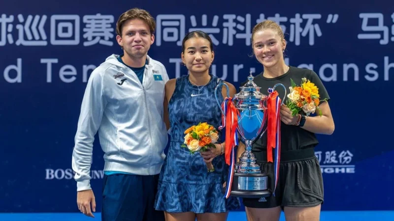 Sandugash Kenzhibayeva wins tennis tournament in China