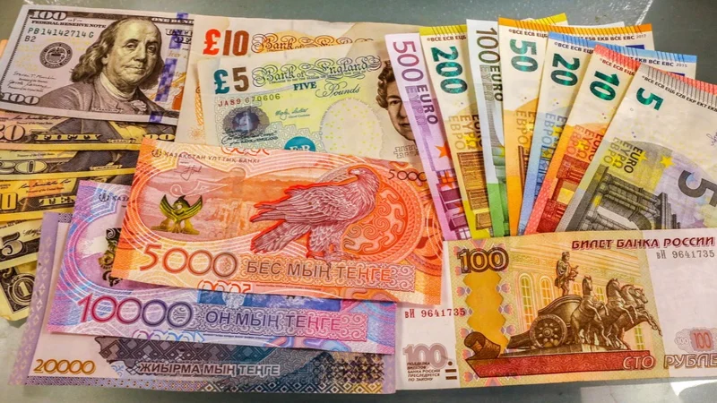тенге, доллары, евро, рубль, курс