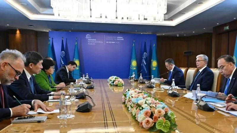 Kazakh President and UN Group of High-level Representatives meet in Astana