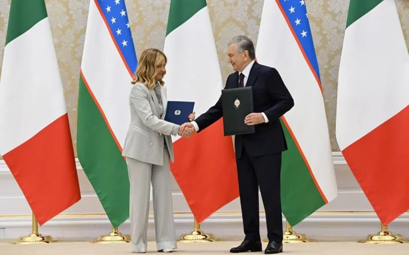 Шавкат Мирзиёев ва Жоржа Мелони 