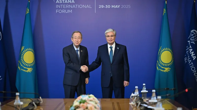 Мемлекет басшысы Жаһандық жасыл даму институтының төрағасы Пан Ги Мунмен кездесті 