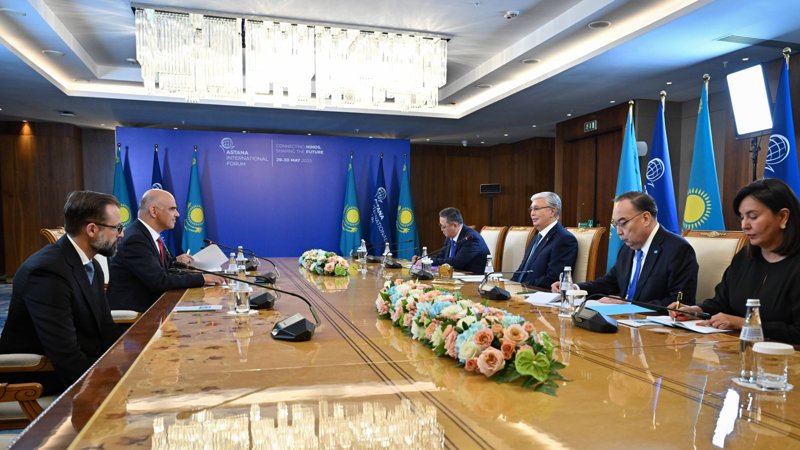 Қасым-Жомарт Тоқаев Еуропа Кеңесінің Бас хатшысы Ален Берсені қабылдады Қасым-Жомарт Тоқаев Еуропа Кеңесінің Бас хатшысы Ален Берсені қабылдады